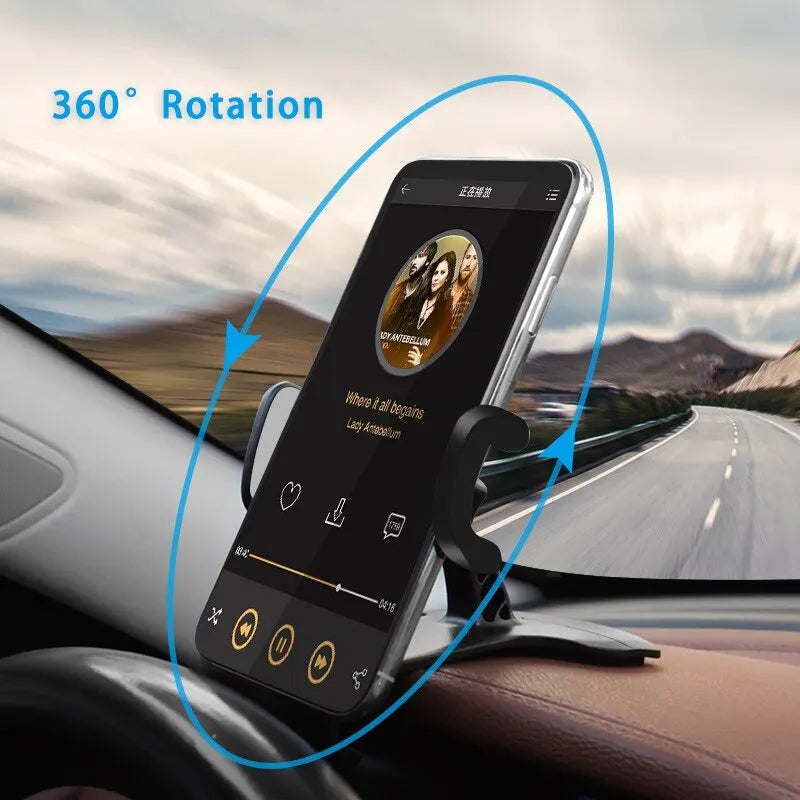 Car Phone HolderEasy Clip Mount Stand Panel Multi Functional Universal Dashboard GPS Navigation Bracket Holder