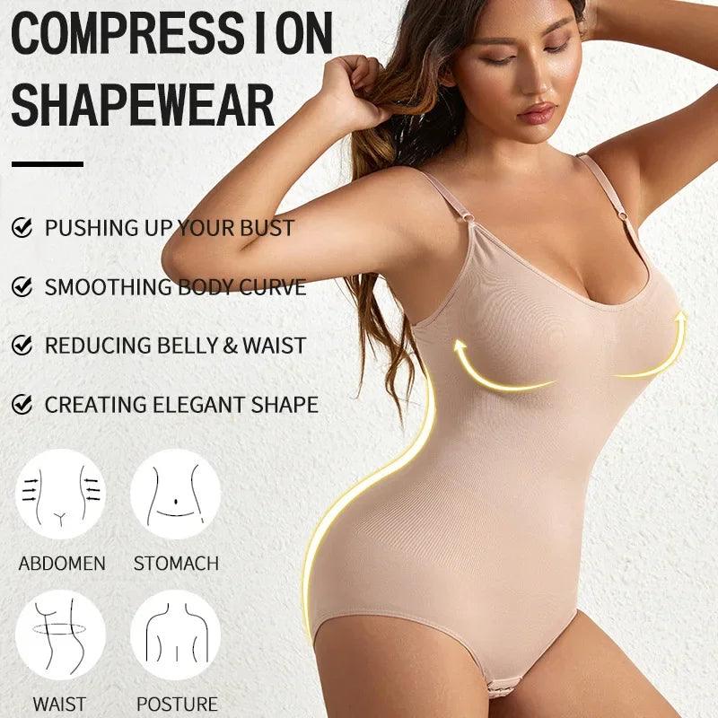 Body Modelador Modelador Sólido Sem Costura, Controle de Barriga levantamento de Bumbum Modelador Mais Fino, Roupa Íntima e Modelador Feminino