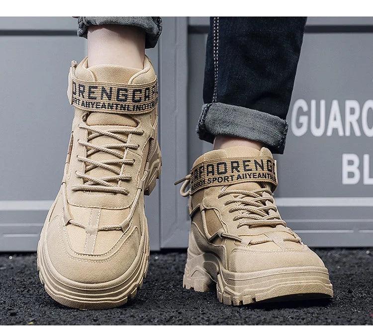 2024 Men Boots Tactical Military Combat Boots Men Ankle Boots  Outdoor Hiking Shoes Light Non-slip Men Desert Botas Working Shoe