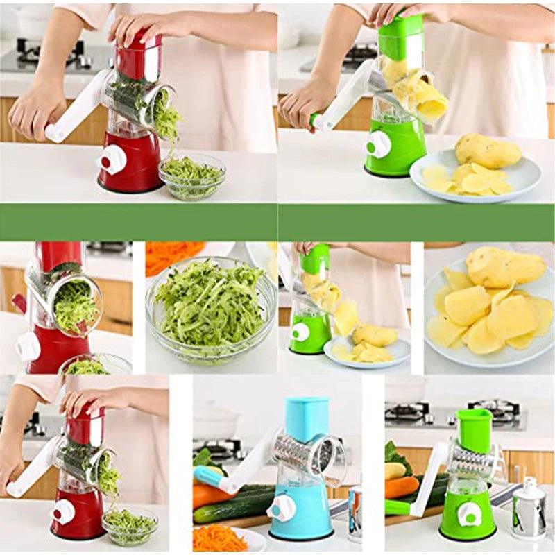 Multifunctional Vegetable Slicer Cutter Chopper Vegeta Graters Shredders Rotary Handle Not Hurting Hands Kitchen Gadgets