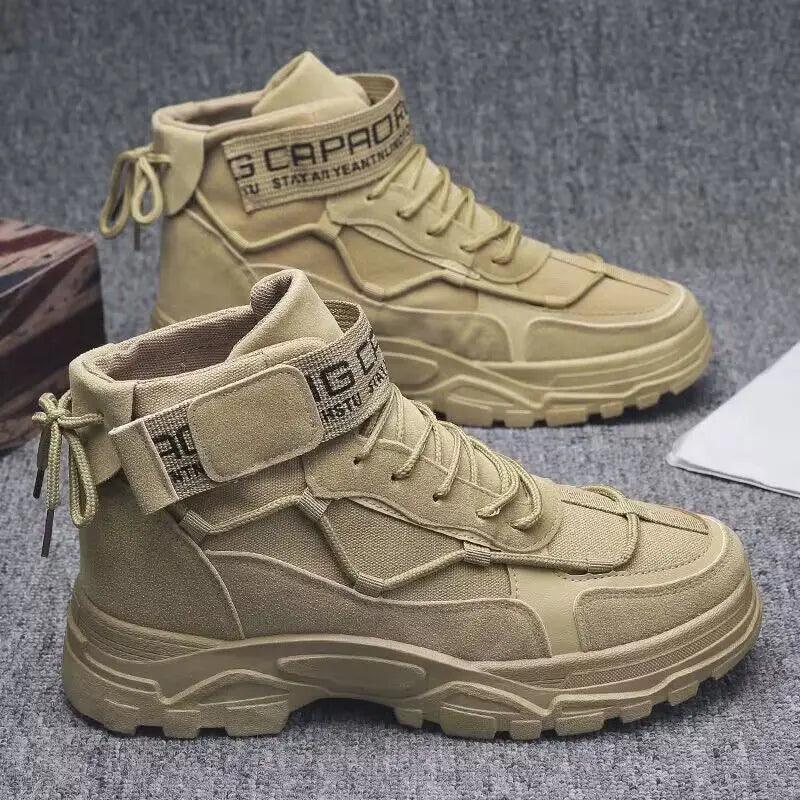 2024 Men Boots Tactical Military Combat Boots Men Ankle Boots  Outdoor Hiking Shoes Light Non-slip Men Desert Botas Working Shoe